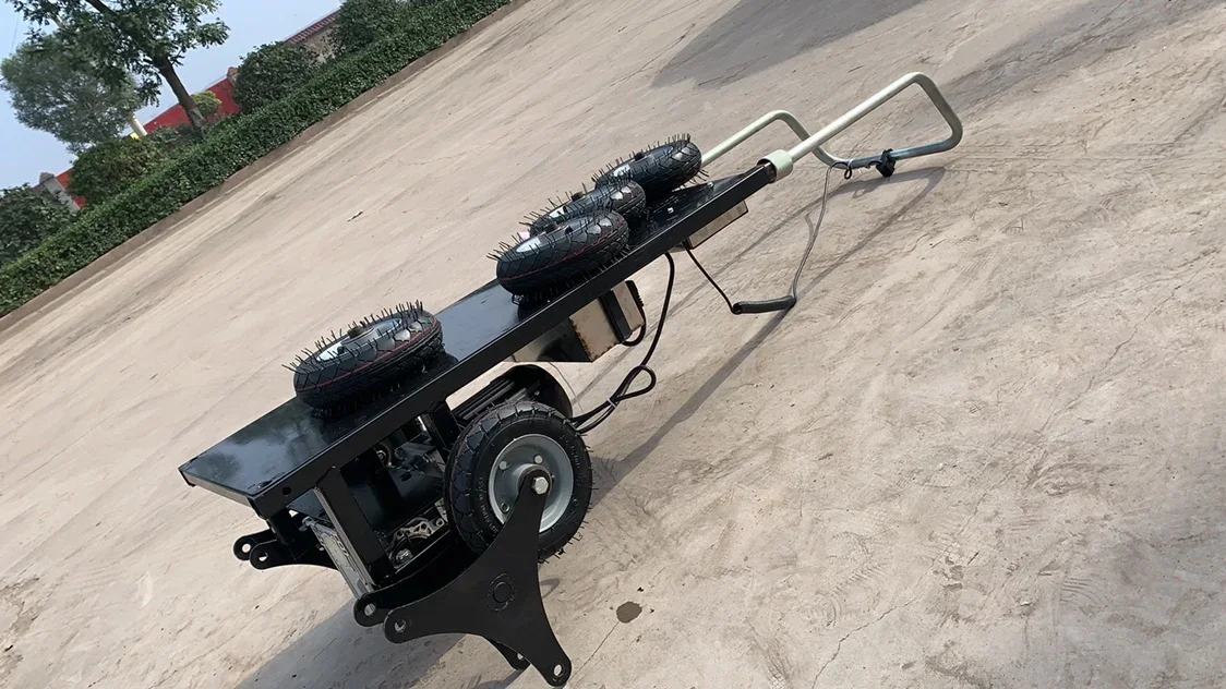 

6 Wheels 200KG Electric Stair Climber Up And Down Stairs Truck Heavy, Heavy, Moving Tool 1000w Pure Copper Motor