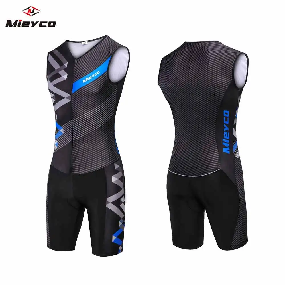 Ärmelloser Aero-Rennanzug für Herren, gepolsterter Triathlon-Skinsuit, schnelltrocknend, atmungsaktiv, einteilige Fahrradbekleidung. – Detail 11
