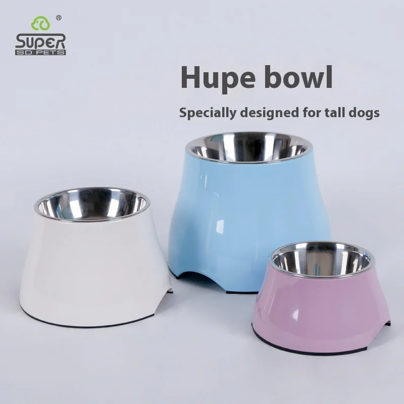 

Высокая миска для еды из нержавеющей стали СУПЕР Двойная миска для собак на высоких ножках, маленькая и средняя миска на высоких ножках