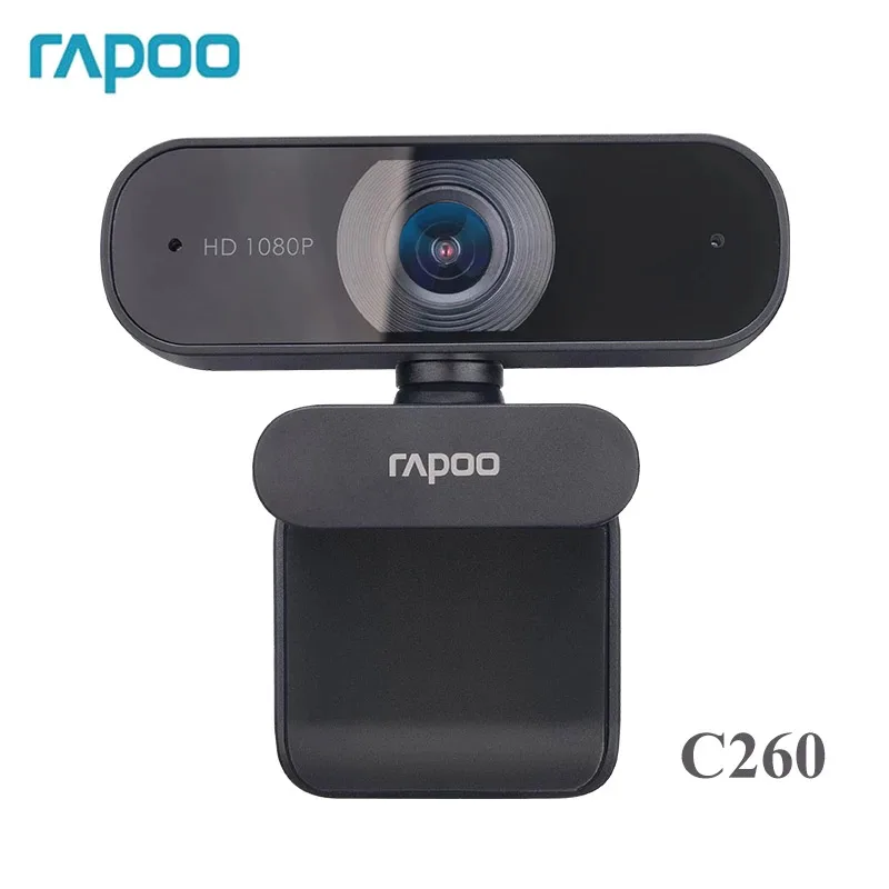 

Веб-камера Rapoo C260 HD 1080P с USB и микрофоном