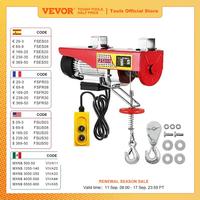 VEVOR 250-500Kg Electric Hoist Lifting Crane Cable Hoist Winch for  Boat Car Garage Elevator with Wired Remote Control Lifter