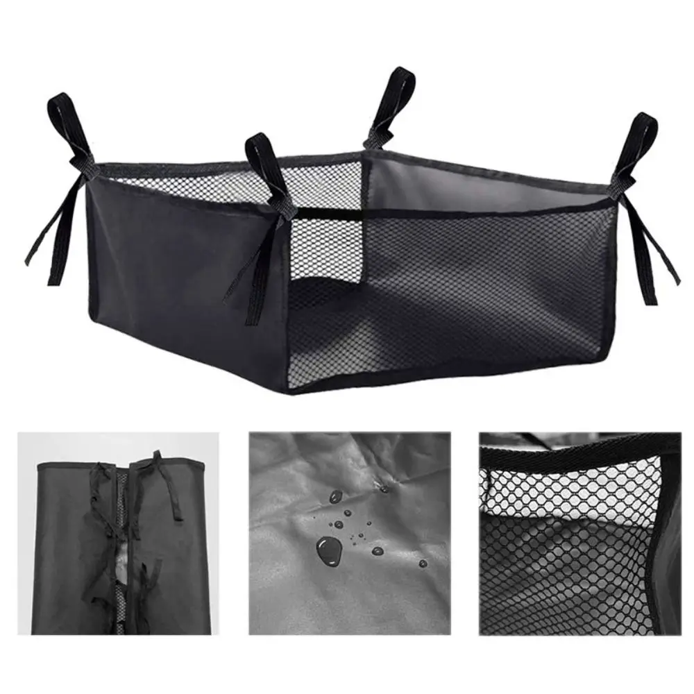 Hanging Under Wheelchair Storage Bag Portable Mesh Stroller Storage Basket Base Storage Folding Under Table Storage Net Walker