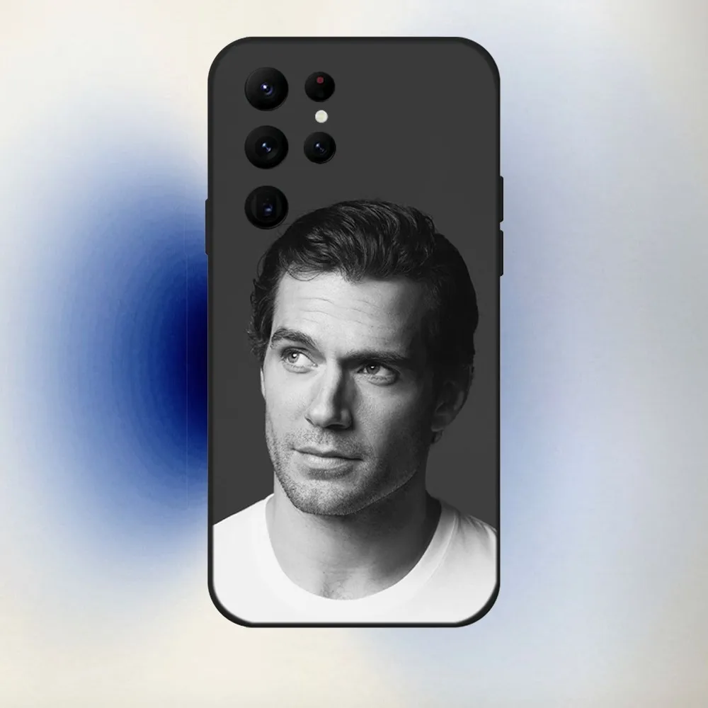 Actor H-Henry C-Cavill Phone Case For Samsung S24,23,22,30,21,10,9,Ultra,Plus,Lite,FE,5G Black Soft Case