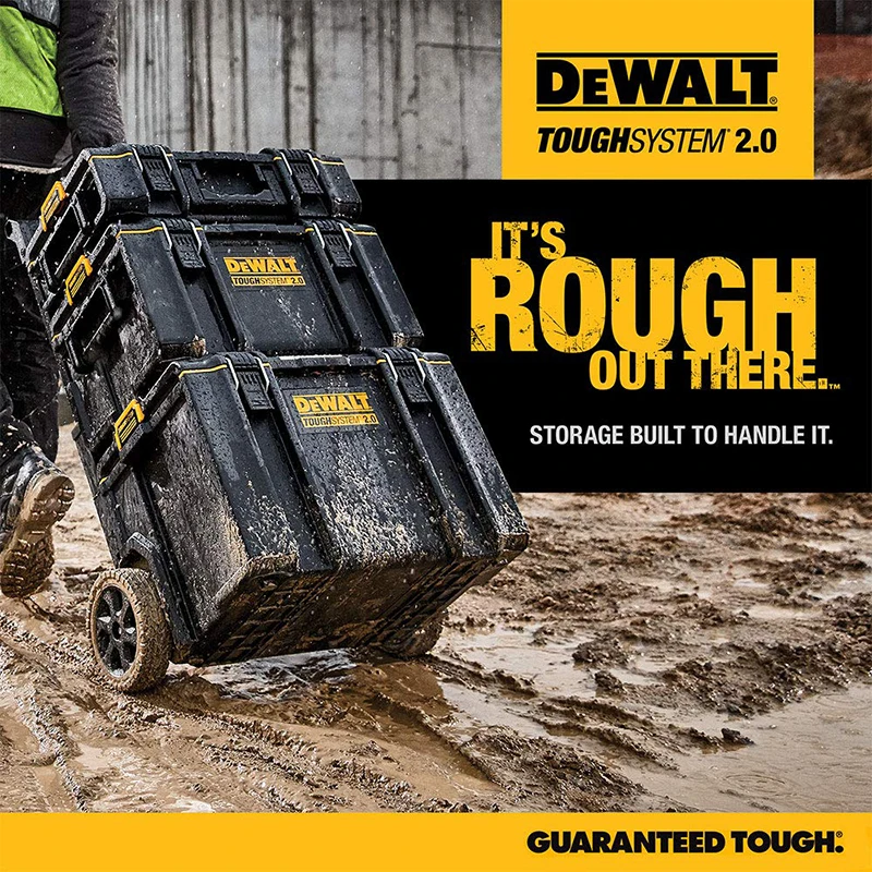 DEWALT DWST83294 DS-300 TOUGHSYSTEM 2.0 Large Tool Box 22 in. 110 lbs. Capacity IP65 Dust and Water Resistance Durable Case