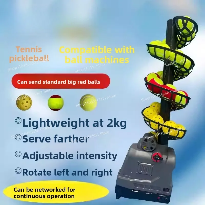 Portable Automatic Tennis Ball Launcher Machine for Solo Practice, Indoor Outdoor Use Basic Training Equipment