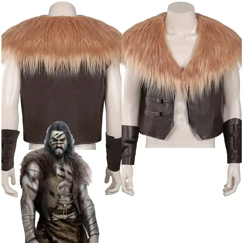 

Kraven Cosplay Fantasy 2024 Movie Hunter Costume Disguise Adult Men Cosplay Roleplay Fantasia Outfits Male Halloween Party Cloth