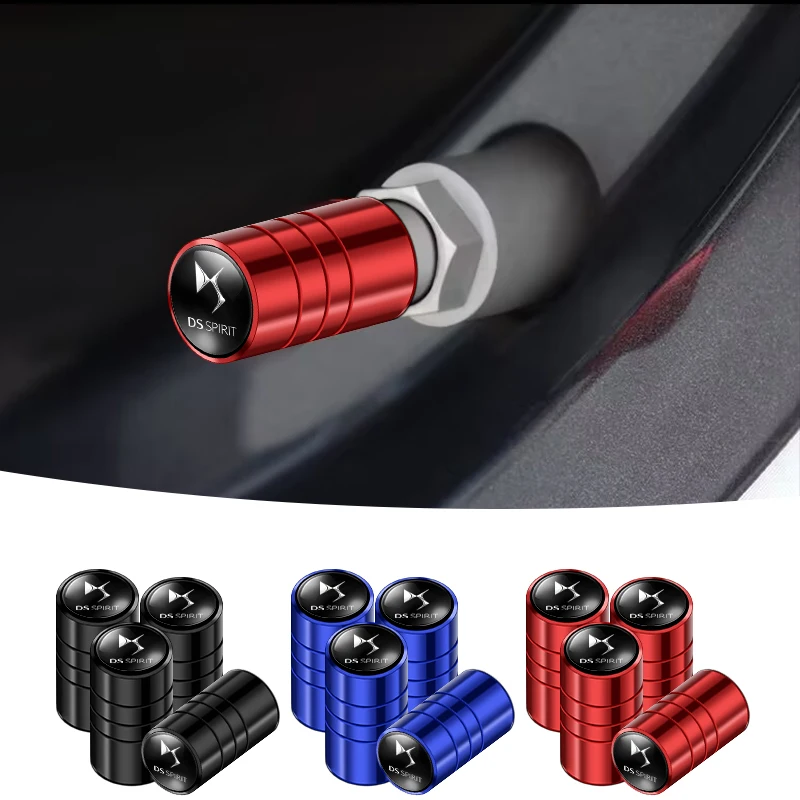 

4pcs Metal Car Badges Wheel Tire Valve Caps Auto Accessories For DS SPIRIT DS4S DS3 DS5 5LS DS6 DS7 DS9 DIVINEDS E-Tense WILD