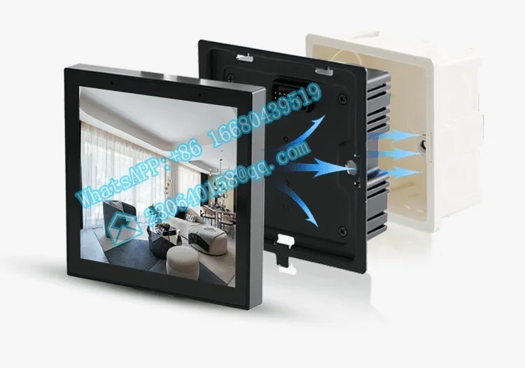 Interruptor Inteligente de Parede WiFi, IPS Touch, 480x480, 4"