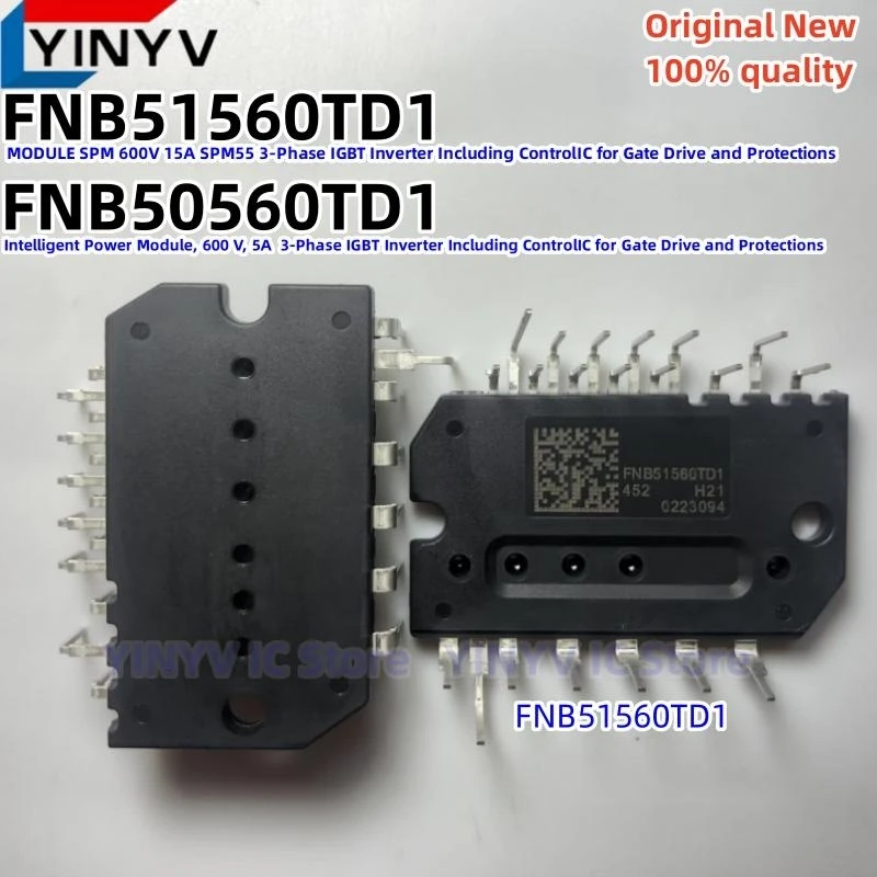 

2PCS FNB51560TD1 FNB51560 FNB50560TD1 FNB50560 ntelligent Power Module, 600 V 3-Phase IGBT Inverter New 100% quality