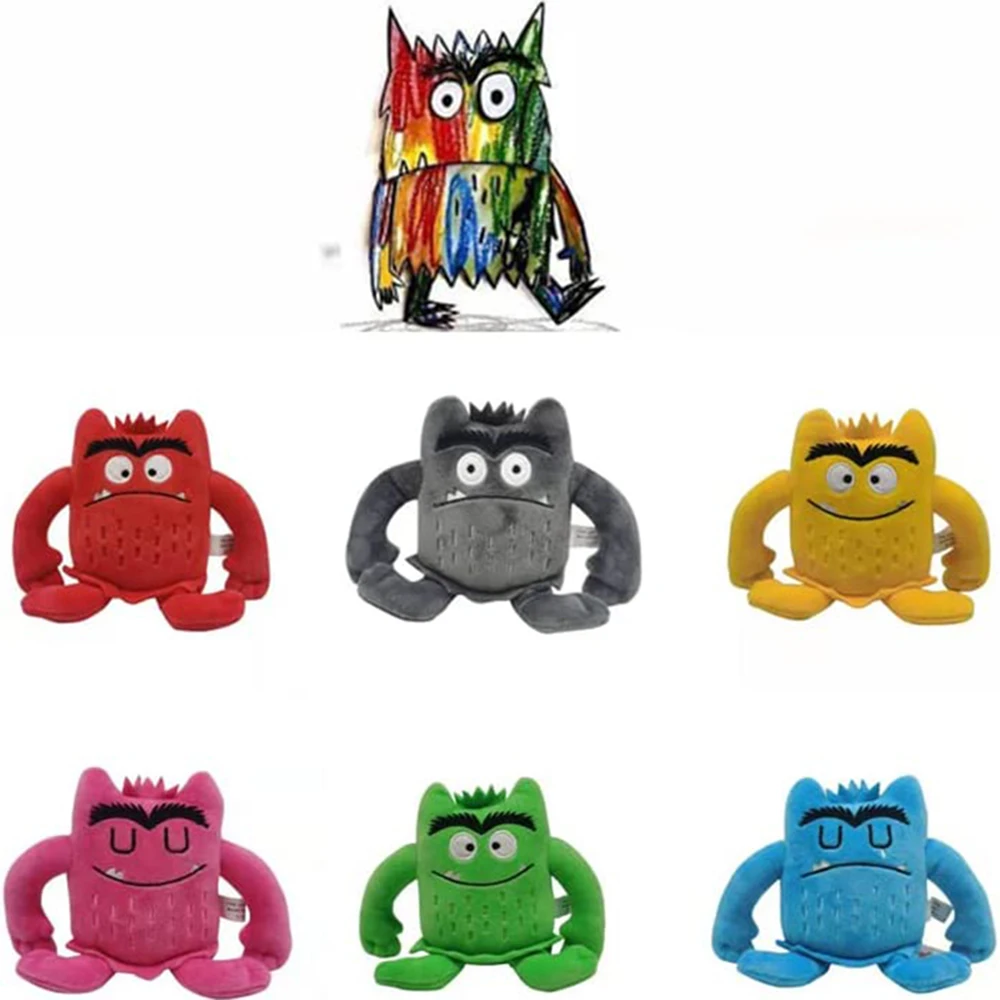 6 teile/satz kawaii die Farbe Monster Plüsch puppe Kinder Monster Farbe Emotion Plüsch tier Stofftier für Kinder Geburtstags geschenke