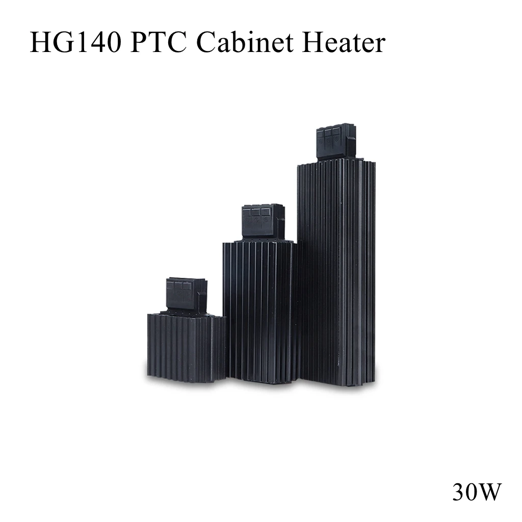 

HG140 30W Aluminum Alloy Heater Industy Electric Cabinet PTC Air Heating Element Thermostat Dehumidifier Controller Din Rail