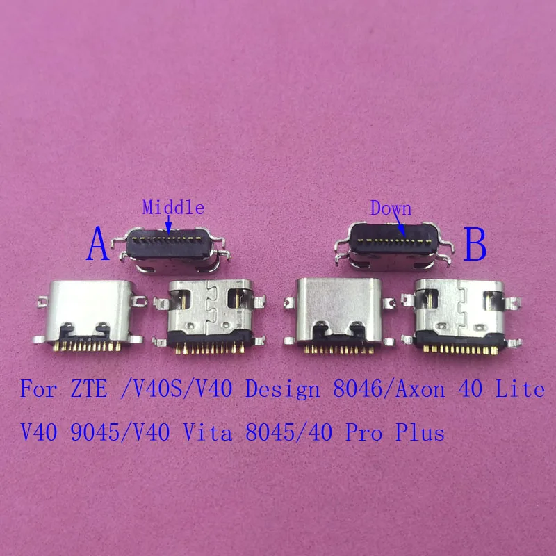 

5-10 шт. USB-разъем для зарядного устройства, док-станция типа C для ZTE Axon 40Lite 9045 8045 40 Pro Plus Lite V40 Design Vita 8046 V40S