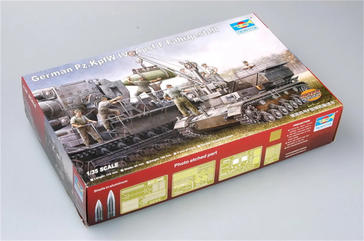 

Trumpeter масштаб 1/35, немецкая модель Pz.Kpfw IV Ausf F, шасси танка, военная пластиковая сборка # 00363