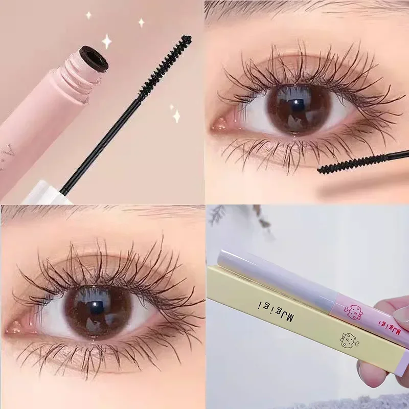 Feine Kopf Mascara schlanke lange dicke Form kräuseln sich nicht fliegen Beine nicht leicht zu schwach Make-up verlängern Mascara