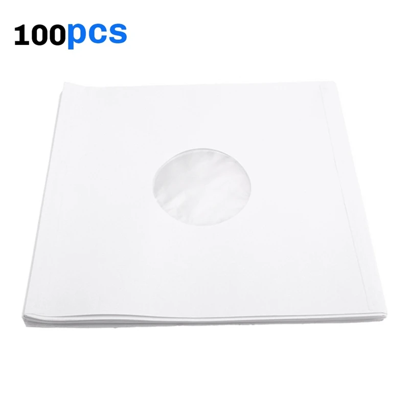 100Pcs 12Inch Anti-Static Vinyl Record Sleeves - CD Player Case Protective With Inner Bag For Vinyl Records