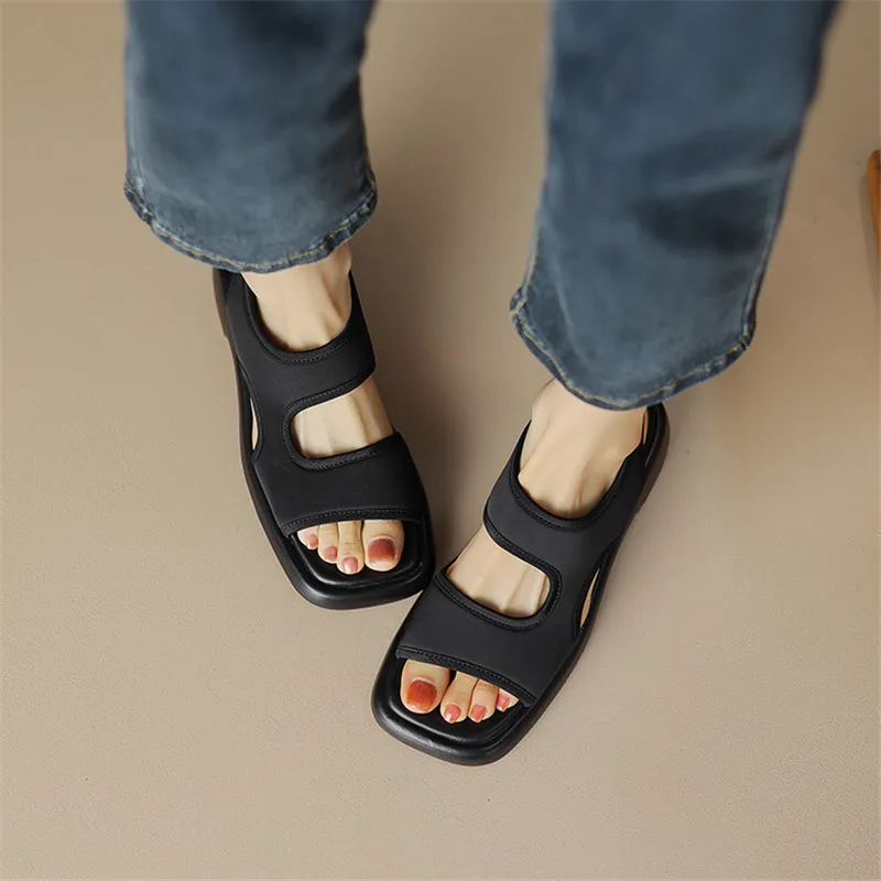 New Summer Sandals Women Shoes Open Toe Chunky Heels Sandals for Women Handmade Fashion Platform Sandals Shoes Zapatos De Mujer