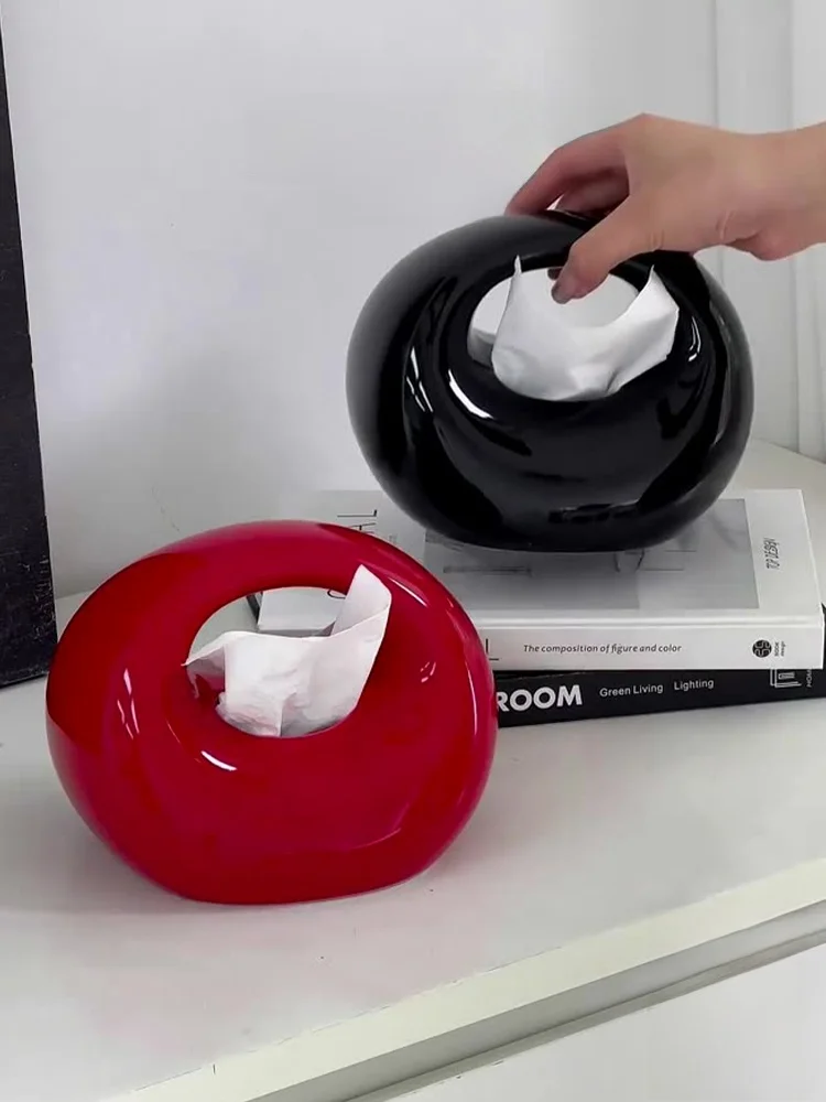 

Керамическая подставка для салфеток JOJOS L PD: Элегантный и милый органайзер для гостиной в европейском стиле, предмет домашнего декора