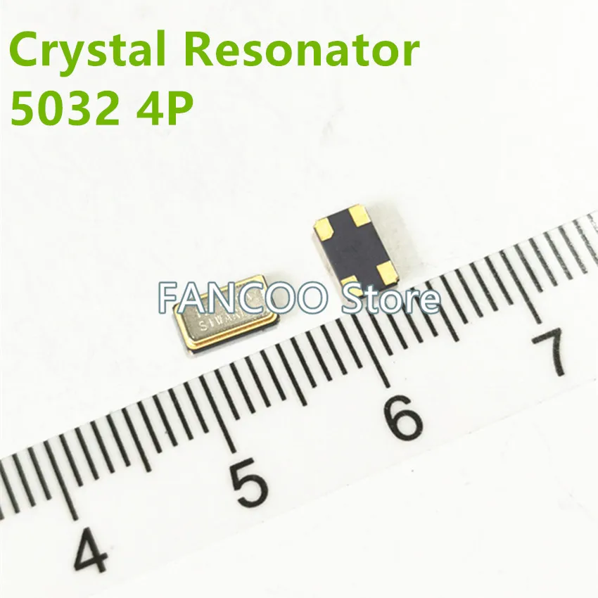 100PCS Crystal Resonator 5032 5.0*3.2mm 4P 27.000MHZ 40.000MHZ 50.000MHZ 18.000MHZ 14.7456MHZ 13.2256MHZ 49.152MHZ