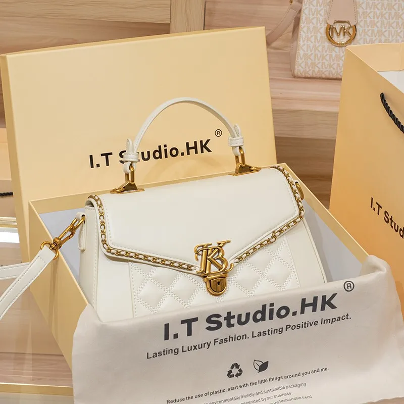 Women's Handbag 2024 New Autumn and Winter Light Luxury Brand Single Shoulder Crossbody Bag, High-End Texture Designer Handbag