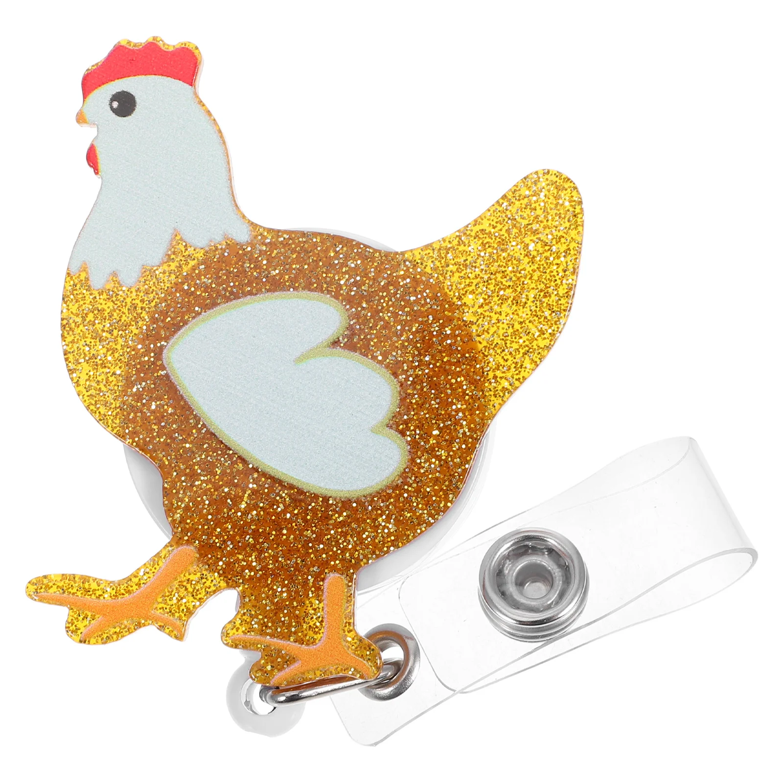 

Chicken Easy Buckle Badge Reel Fall Lanyards for Women Cute Nursing Health Care