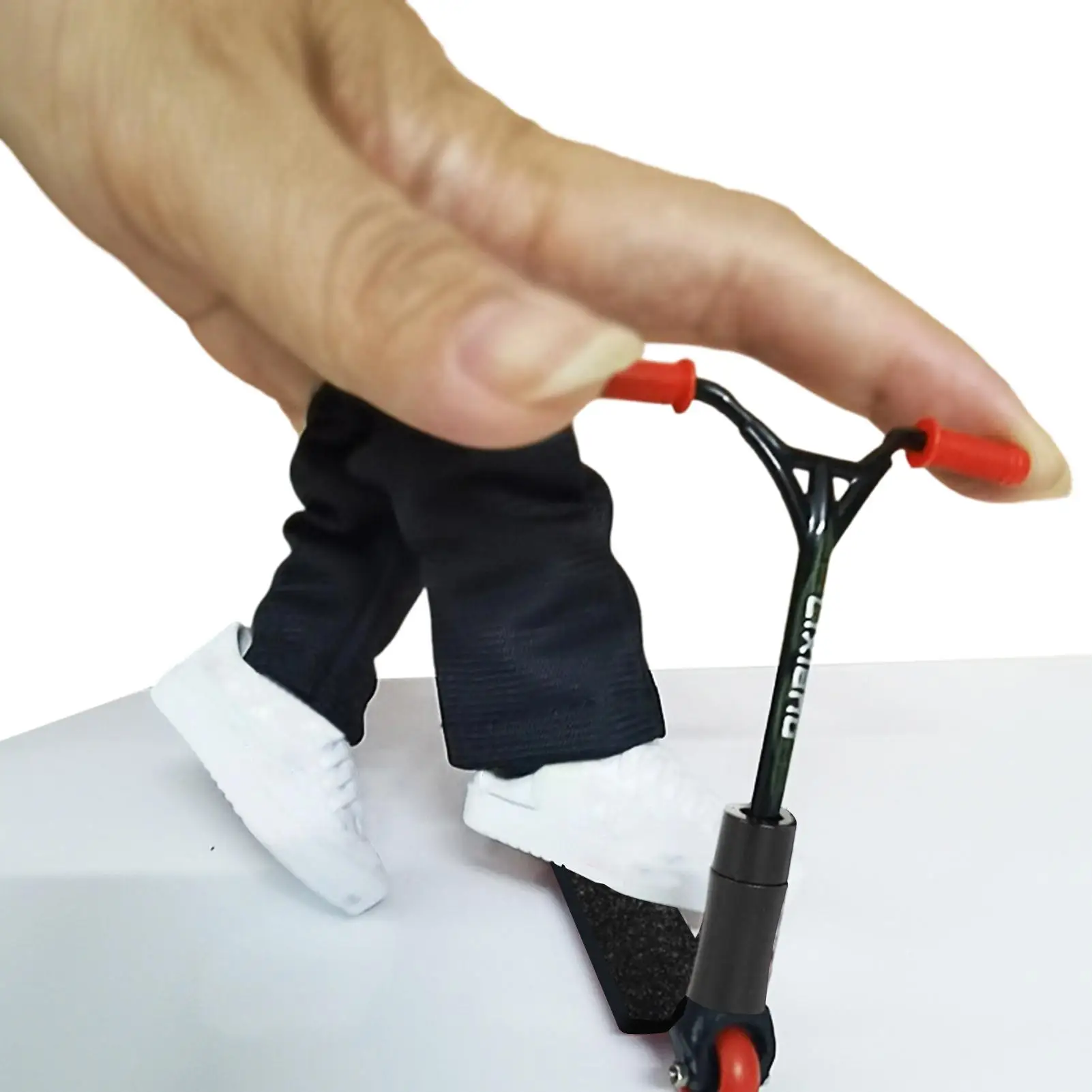Fingerboard Scooter Foldable Desktop Decoration Cute Finger Scooter Toy For Kids Teens Adults Collectors Home Office Bedroom