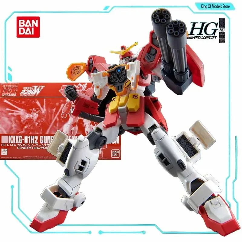 Bandai เดิมชุด GUNDAM HGUC HEAVYARMS CUSTOM 1/144 อะนิเมะ Action Figure ประกอบของเล่นสําหรับชายเครื่องประดับ