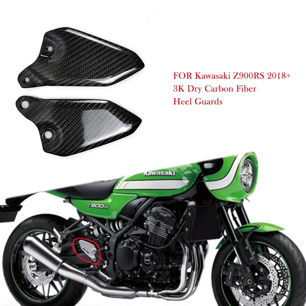 

For Kawasaki Z900RS Z900 RS 2018 2019 2020 2021 2022 2023 2024 3K Carbon Fiber Heel Guards Motorcycle Accessories Fairing Kits