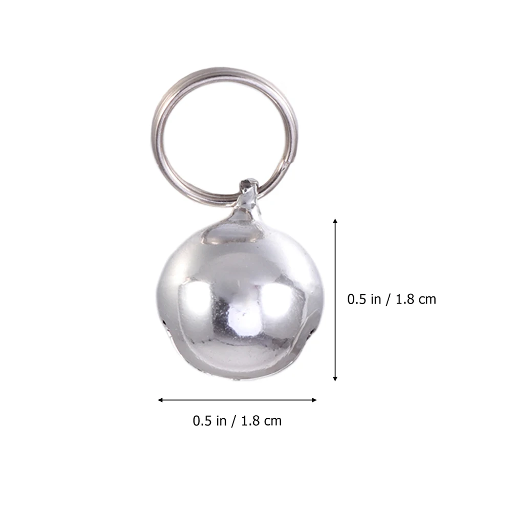 

10 Pcs Pet Bells Small for Collar Lightweight Durable Anti Rusty Puppy Dog Accessories Charm Silver