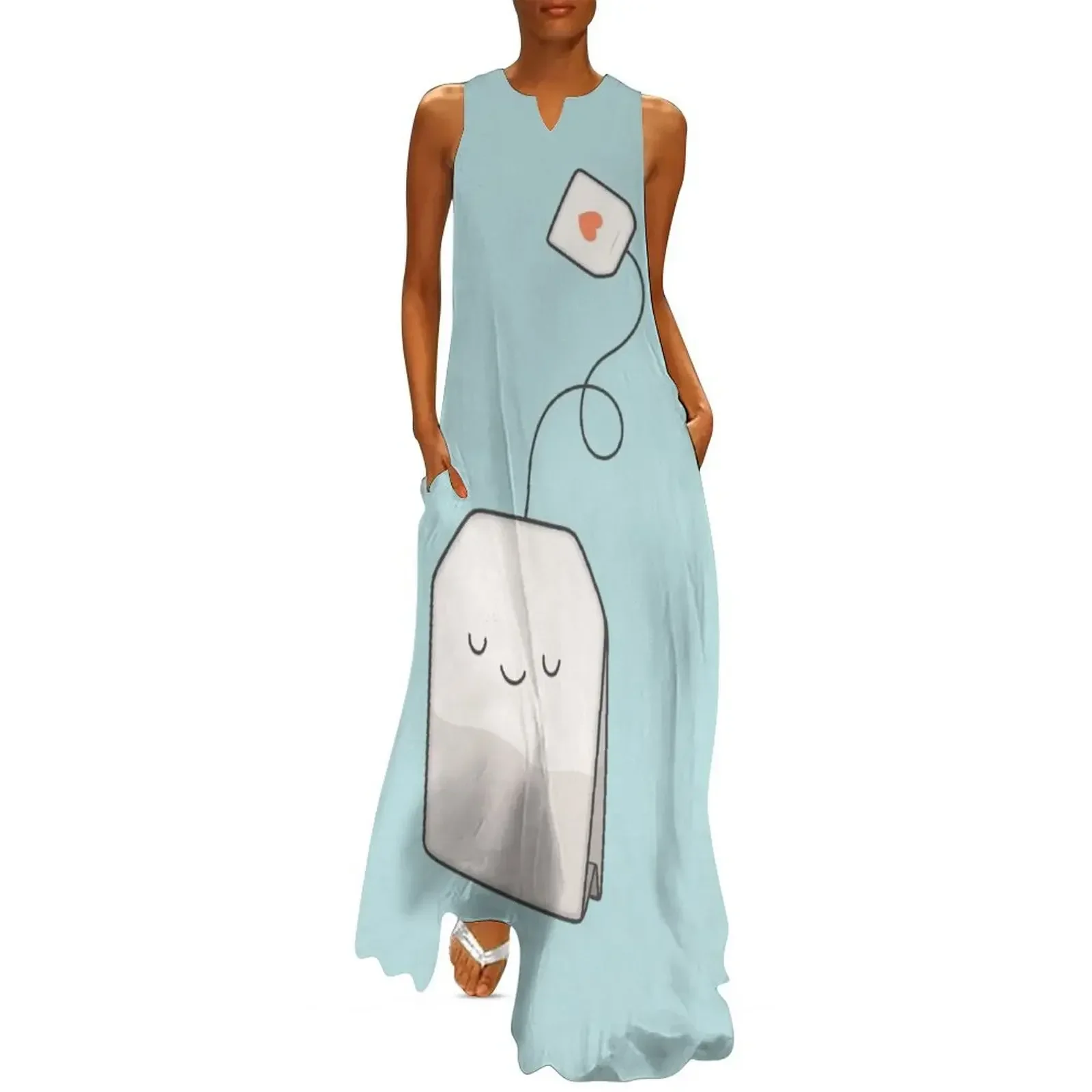 

Tea time Long Dress Summer skirt bandage dress Women's skirt elegant women's dresses for wedding Dress