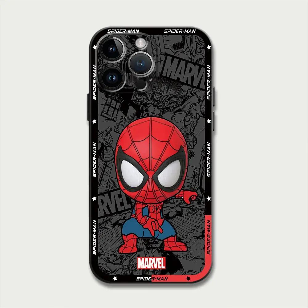 Marvel Spiderman Groot Phone Case for Apple iPhone 15 Pro Max 14 11 Pro Max 13 12 MINI XR XS MAX X 8 7 Plus SE TPU Soft Cartoon