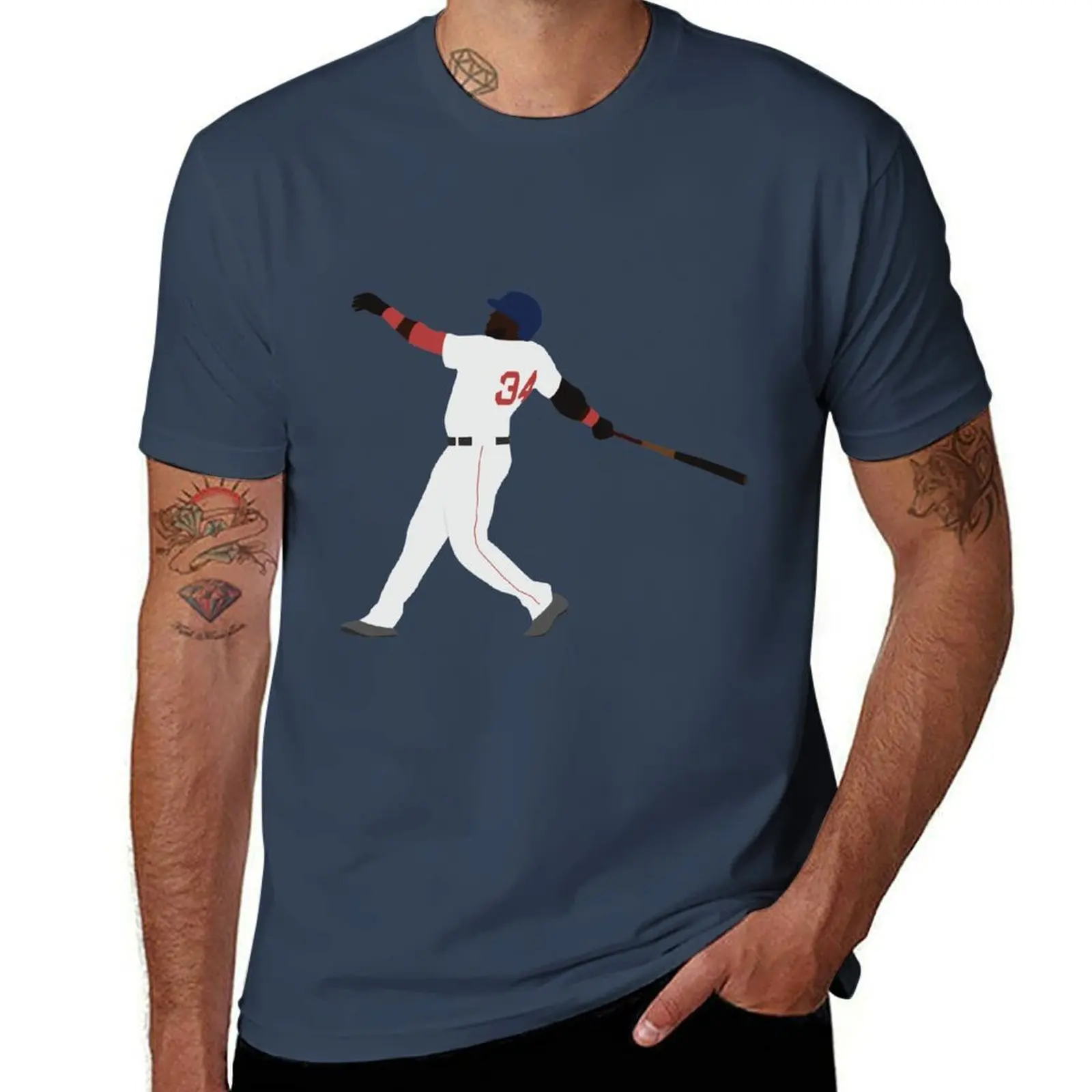 

David Ortiz T-Shirt printed t shirts for man t shirt for man 100 percent cotton t shirt man designer T-Shirt