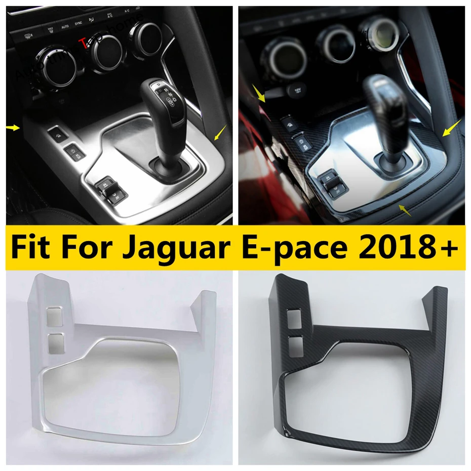 

Carbon Fiber Look / Matte Stalls Shift Gear Box Panel Decor Cover Trim For Jaguar E-pace E pace 2018 - 2023 Interior Accessories