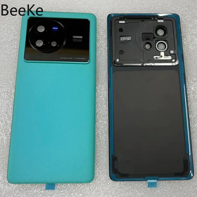 Replacement For Vivo X80 / X80 Pro 5G V2185A V2145 Battery Back Cover Rear Door Glass Lid Case Housing + Lens Frame + Adhesive