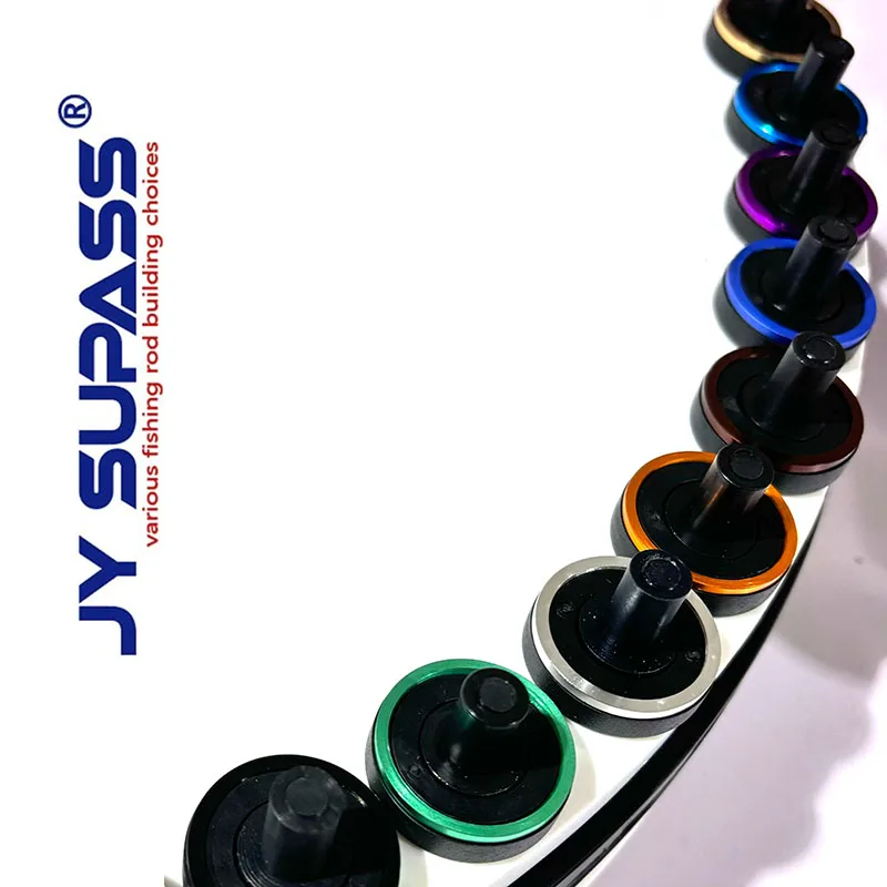 JY SUPASS 2pcs wind check and fishing rod rubber butt cap with trim ring Butt cap