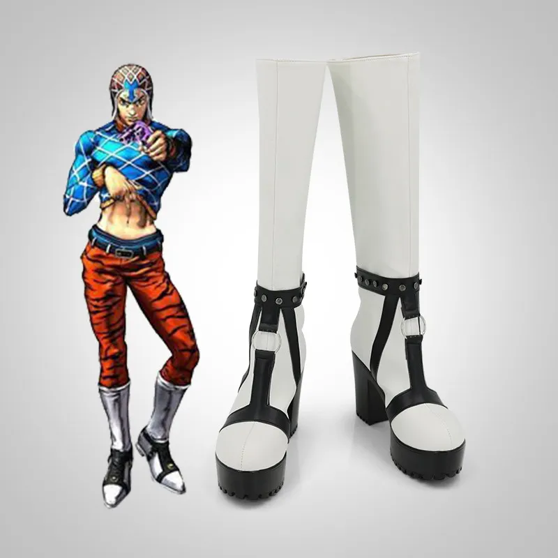 

Обувь для косплея по аниме-игре JoJo's Bizarre Adventure: Ботинки Гуидо Мисты, аксессуары и реквизит для костюма на Хэллоуин