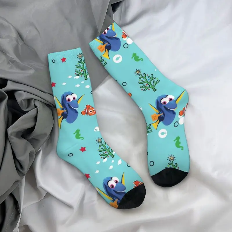 Custom Finding Nemo Dress Socks Mens Womens Warm Funny Novelty Crew Socks