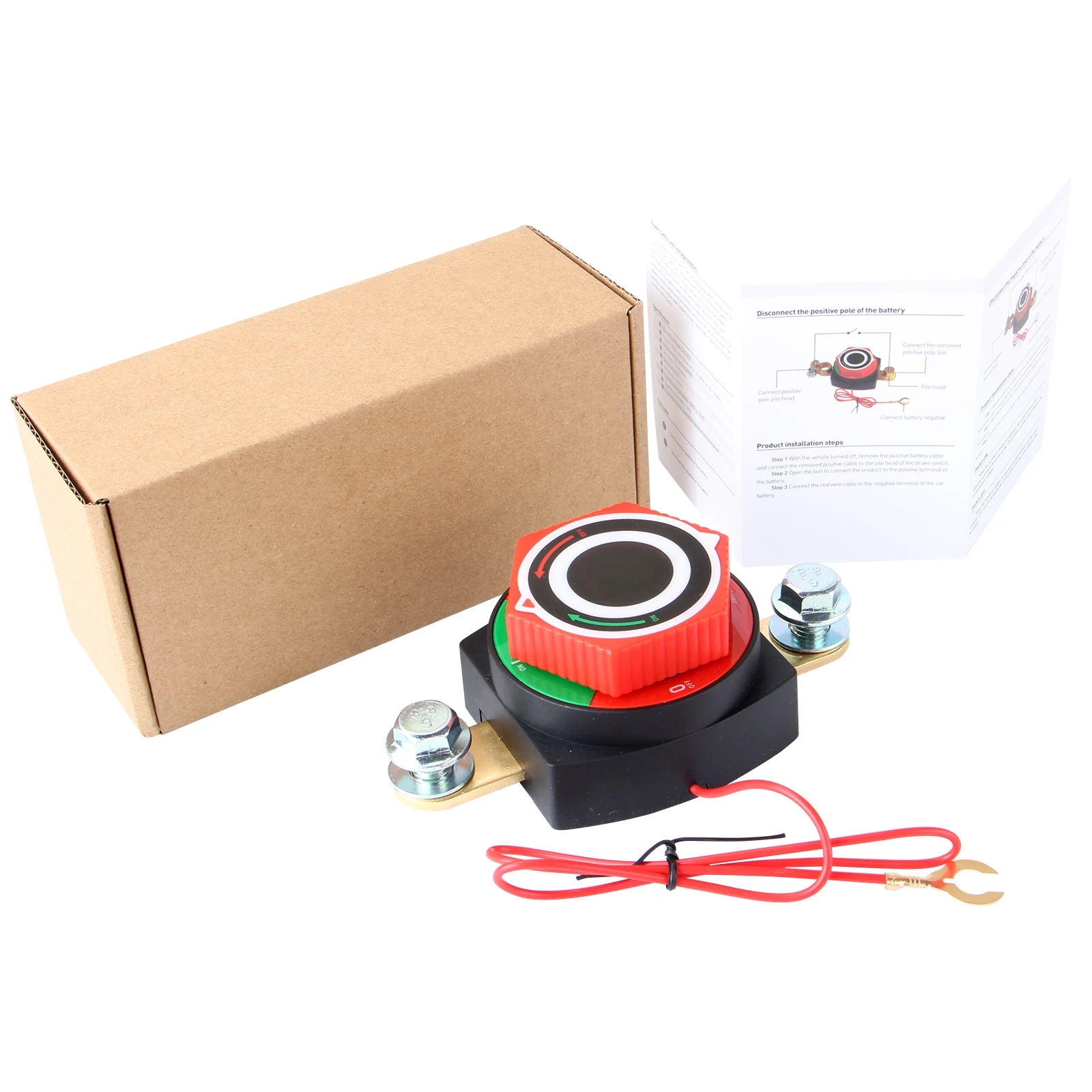 275A 5-80V Digitaler Seiten- und Top-Pin Batterie-Trennschalter mit LED-Voltmeter Universeller Polaritäts-Stromunterbrecher