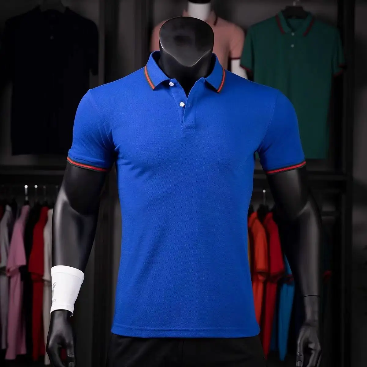 welcome big discounts Formal business lapel sport POLO shirt men summer thin half-sleeved quick-dry sweaty short-sleeved t-shirt