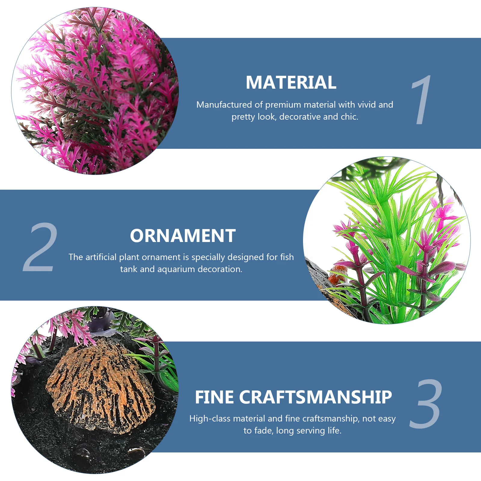 

Premium Simulation Water Grass Ornament For Aquarium Fish Tank Decorative Artificial Aquatic Plants Landscape Fish Hide