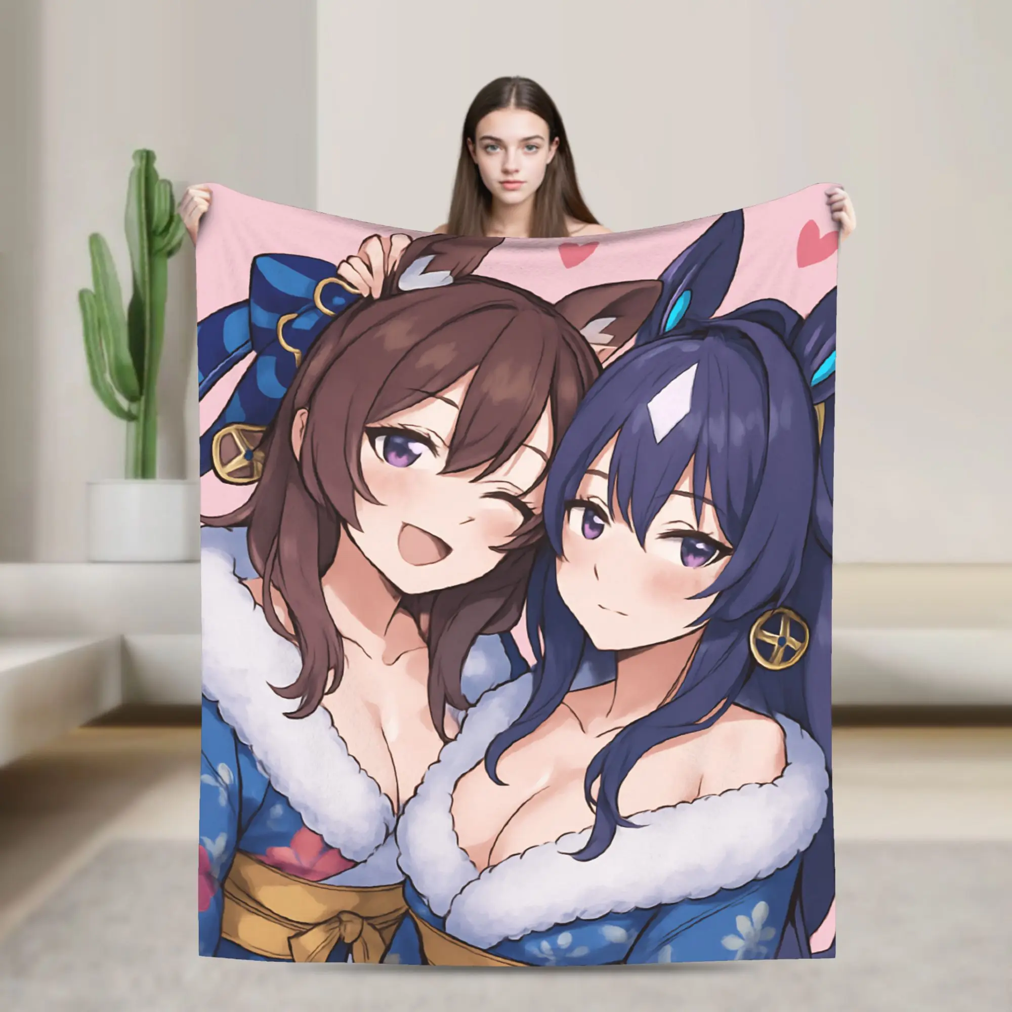 

Uma Musume Pretty Derby плюшевые одеяла детское фланелевое одеяло для улицы теплое индивидуальное качественное покрывало идея подарка