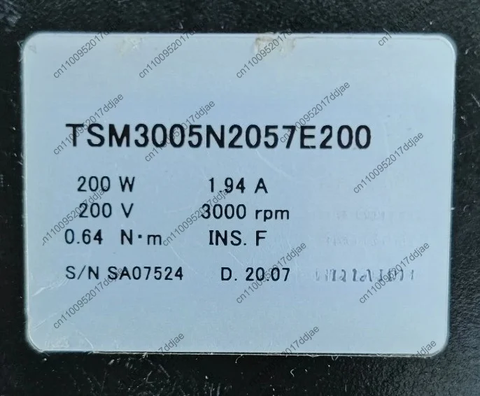 Tsm3005n2057e200 servo motor 200w, real shot, perfect function