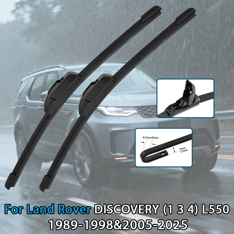 Balai d'essuie-glace de voiture pour Land Rover DISCOVERY (1 2 3 4 5) L550, recharge en caoutchouc pour pare-brise, essuie-glace de fenêtre avant, accessoire automobile