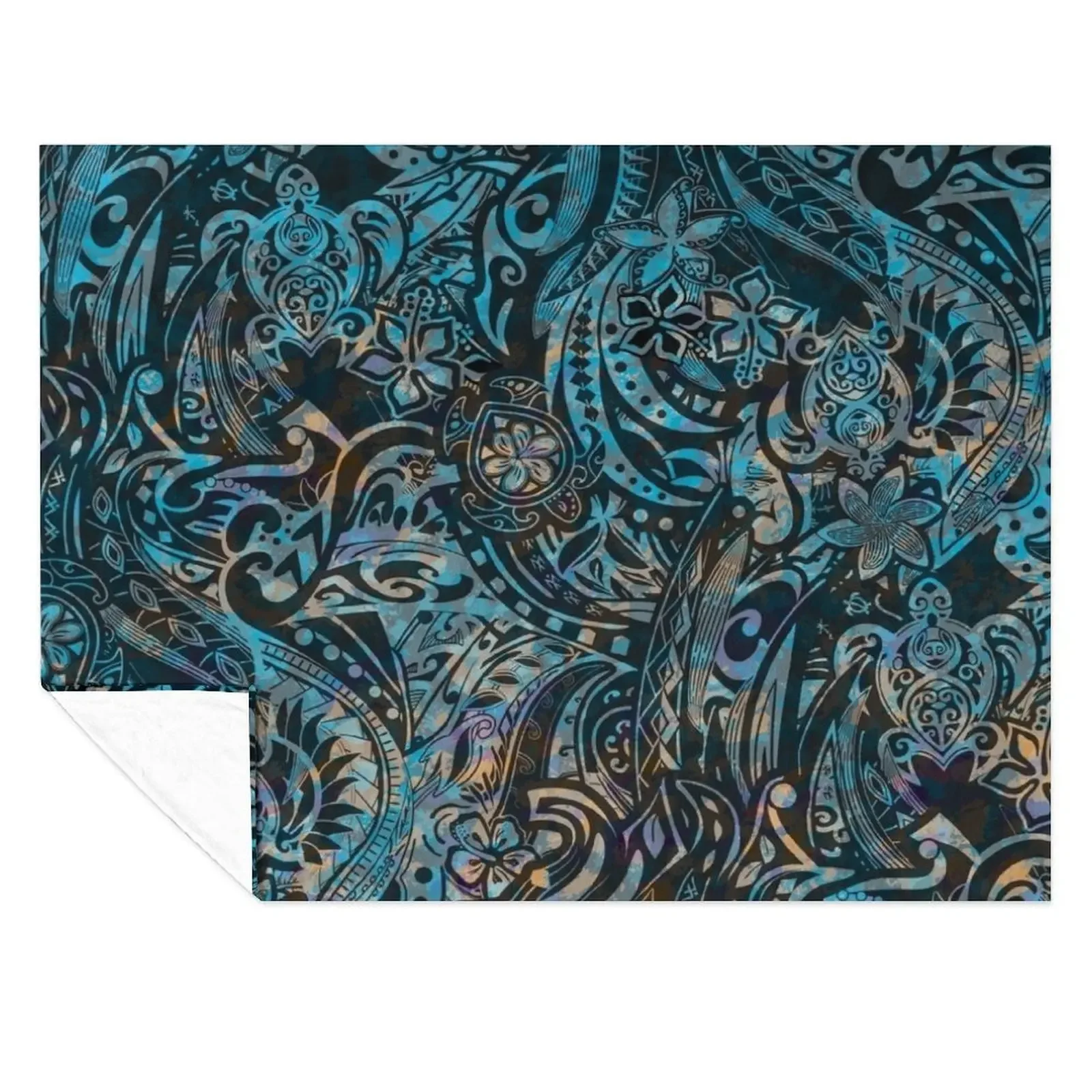

Hawaiian Tribal Abstract Throw Blanket for sofa christmas gifts blankets and throws Luxury Throw Blankets