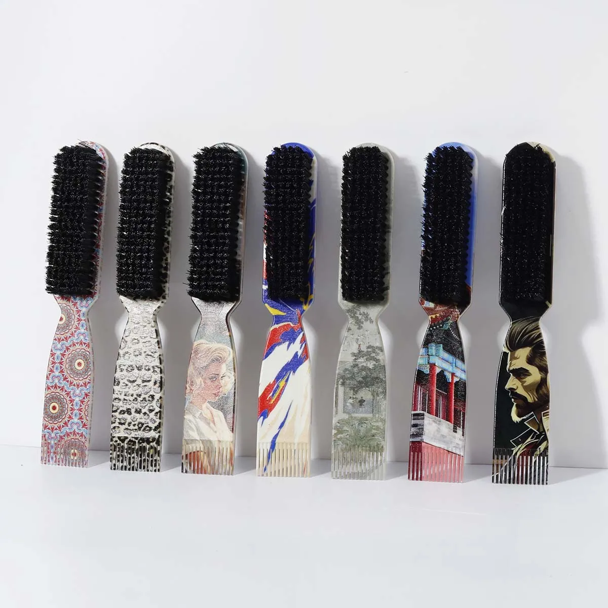 فرشاة إزالة غبار الرقبة لقص الشعر، أداة تصفيف الصالون لتنظيف اللحية، فرشاة حلاقة خاصة للشعر المستعار الحقيقي