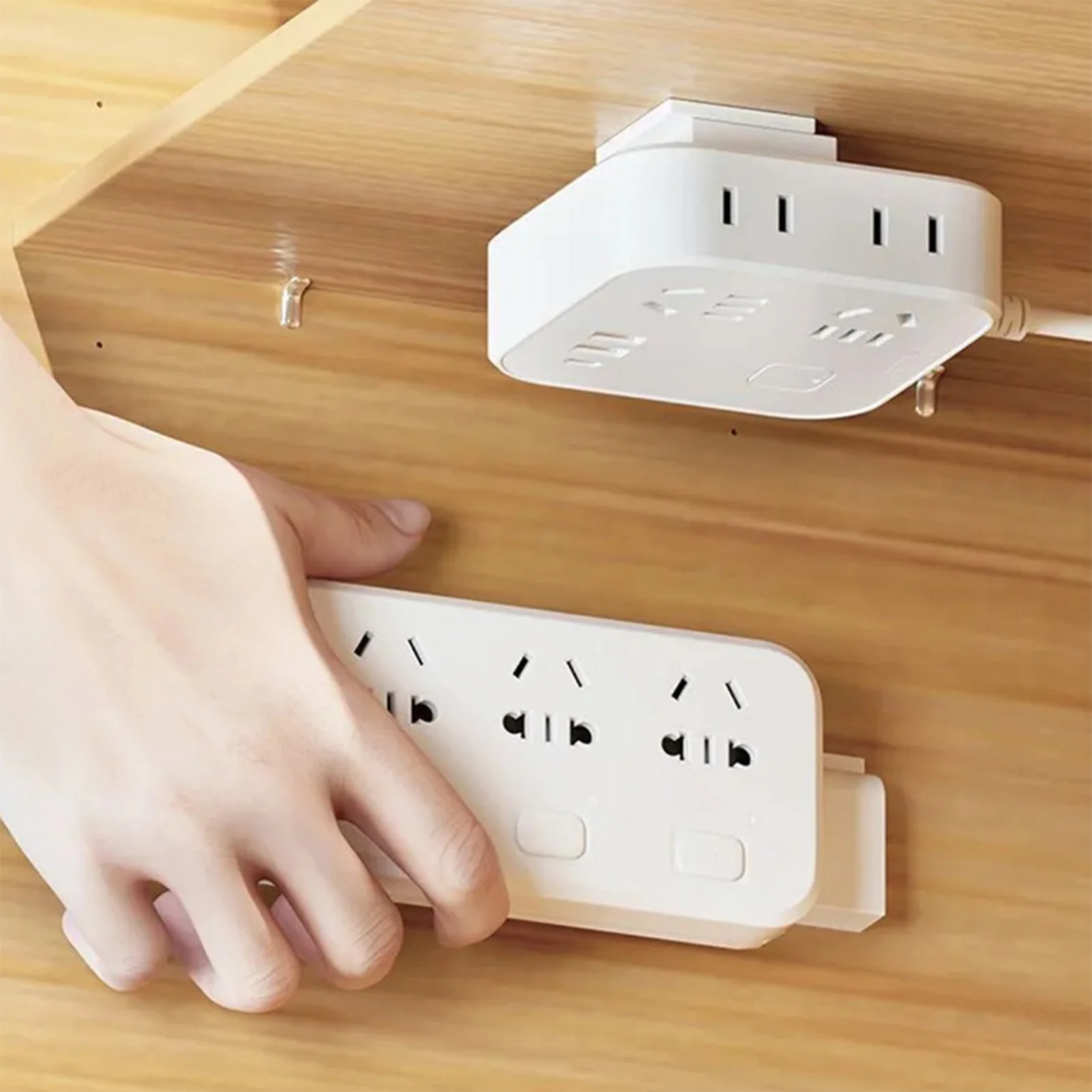 Desktop Organizer Rack Charger Data Cable Socket Holder Multifunctional Wall Mounted Storage Holder Household Storing Supplies