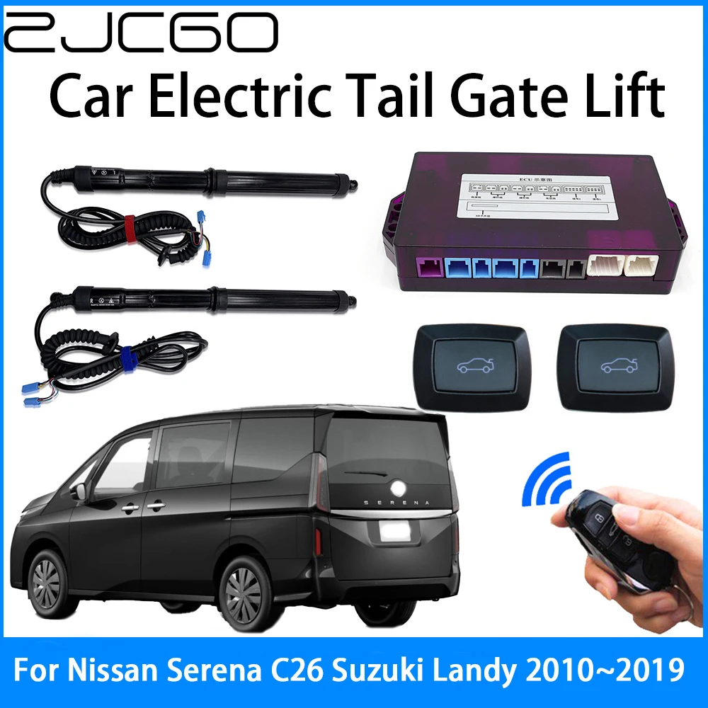 ZJCGO Car Power Trunk Electric Suction Tailgate Intelligent Tail Gate Lift Strut For Nissan Serena C26 Suzuki Landy 2010~2019