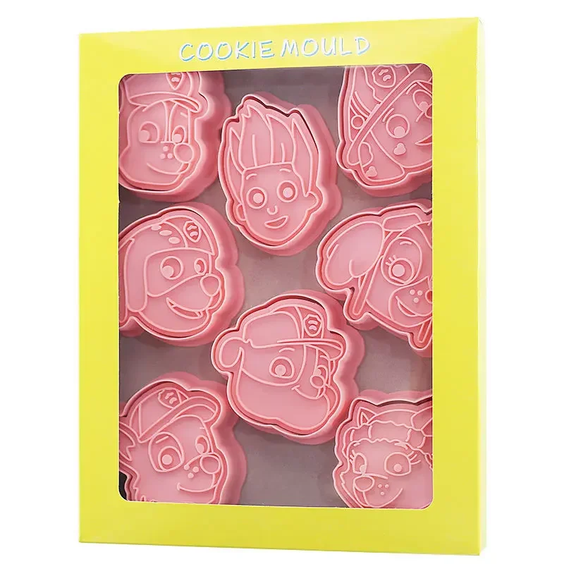 8Pcs PAW Patrol Cake Decorating Tool Baking Tools Cartoon Mold Baking Accessories Cookie Cutter Kitchen Gadgets Cookie Embossing