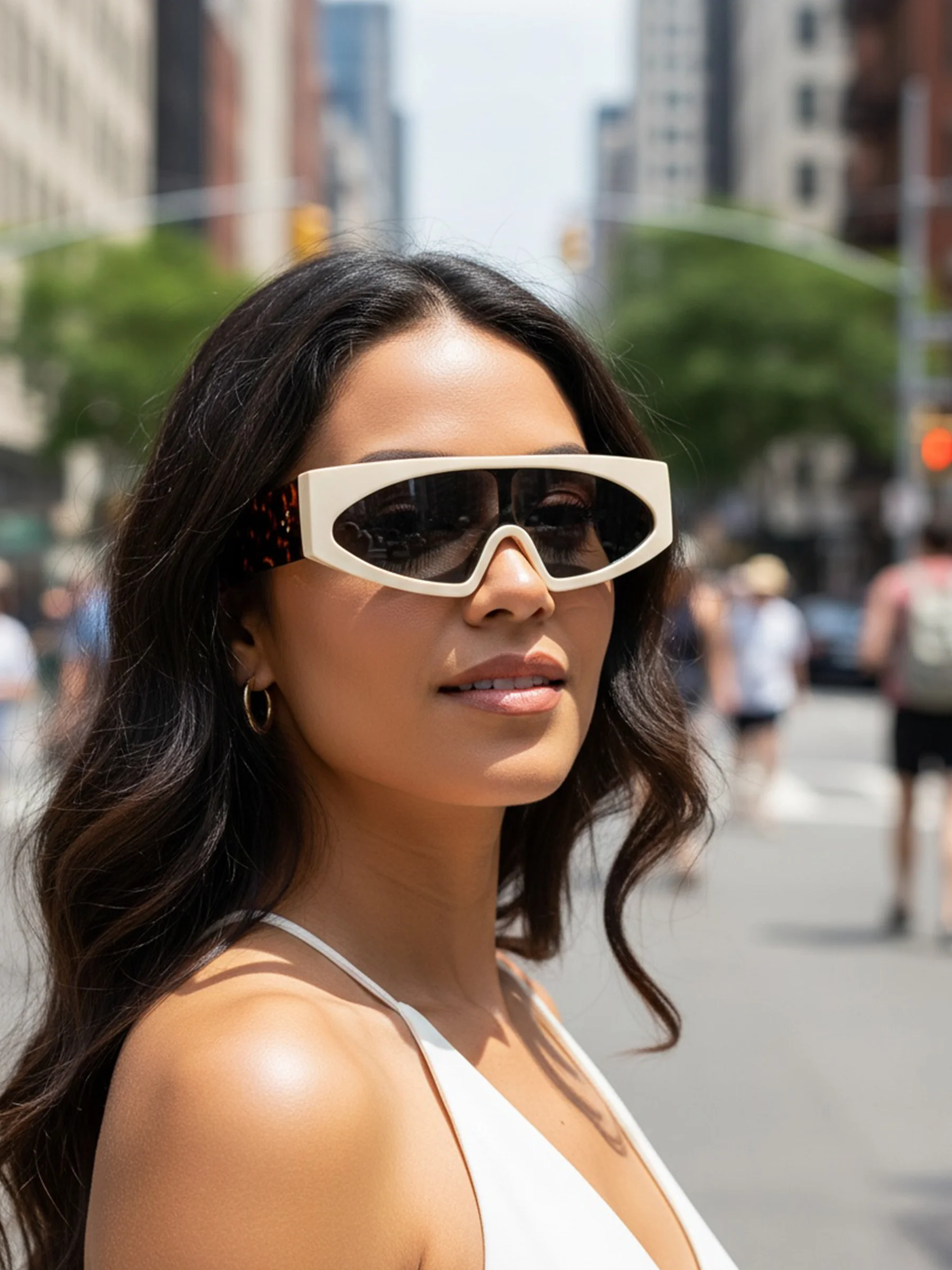 Grenzüberschreitende neue einteilige Sonnenbrille, europäische und amerikanische personalisierte einteilige Brille mit großem Rahmen, trendiger Street-Style M475 – Detail 3