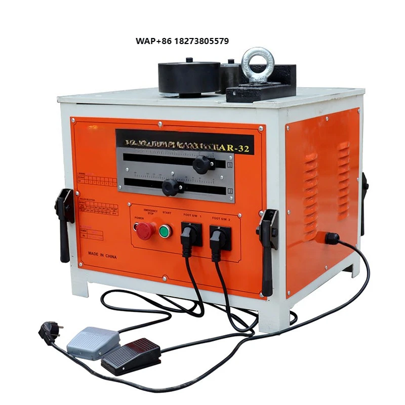 RB25 Portable Rebar Bending Machine 2.2kW Electric Steel Bar Bender for Construction