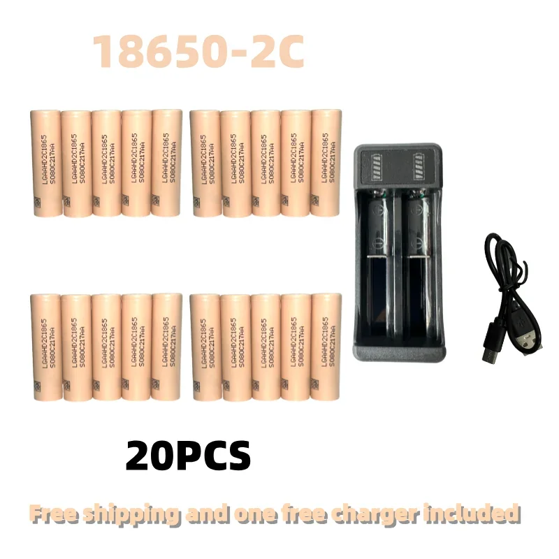 100% New Original 2C 18650 Battery 3200mAh Battery 18650 2C 3.7V Discharge 25A Dedicated For Power Rechargeable Battery